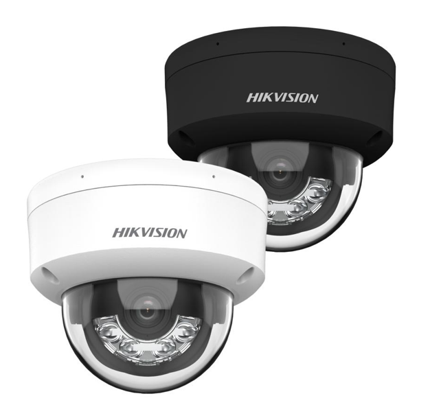 Cámara de red domo fija con luz híbrida inteligente Acusense de 8 MP